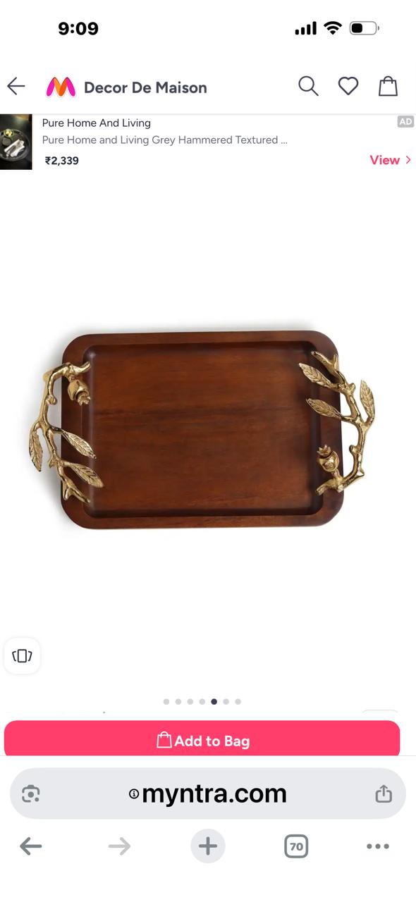 Wooden Home Decor Handicrafts